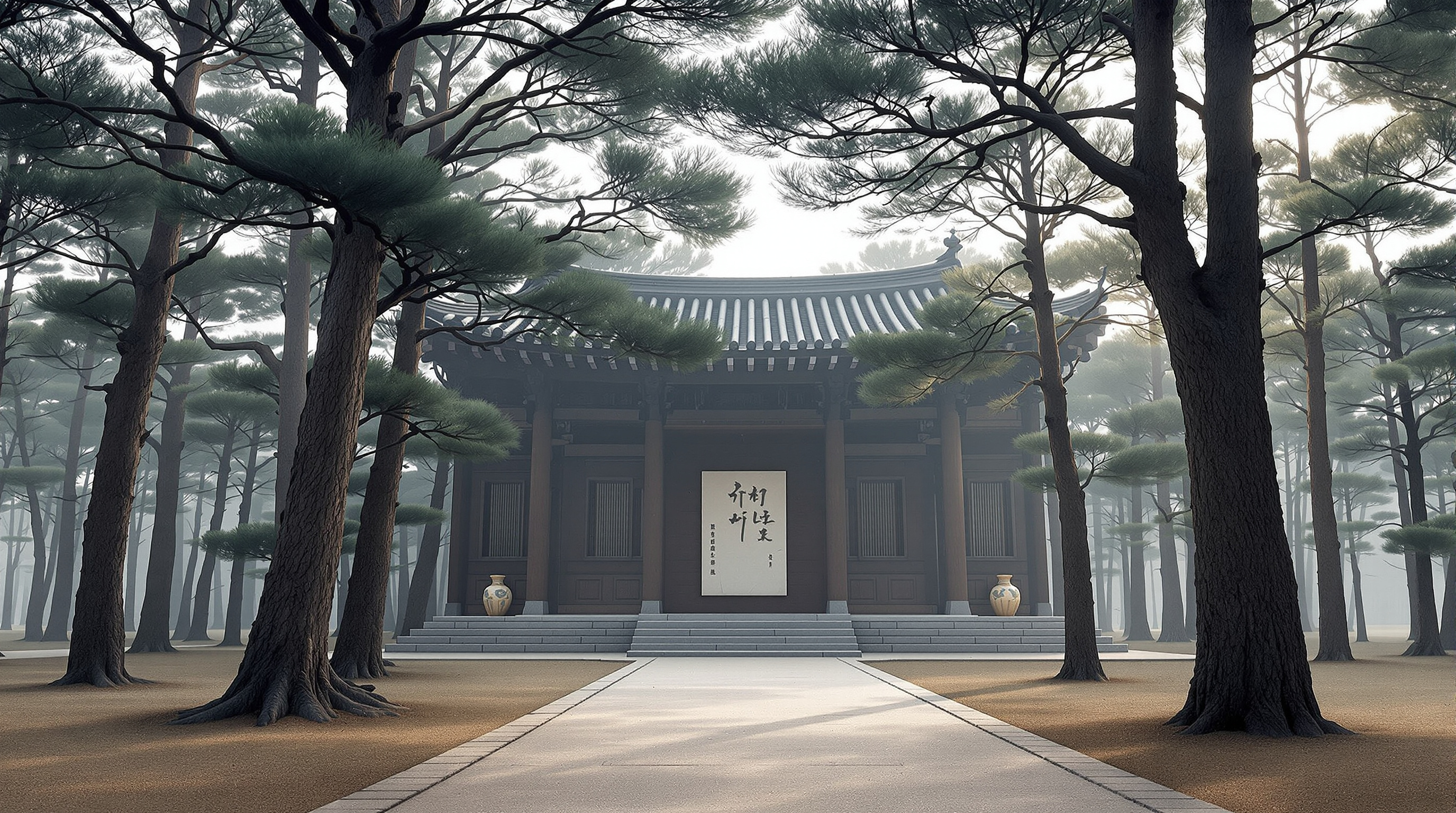 안동 와룡면 사찰림 수목장의 고요한 풍경